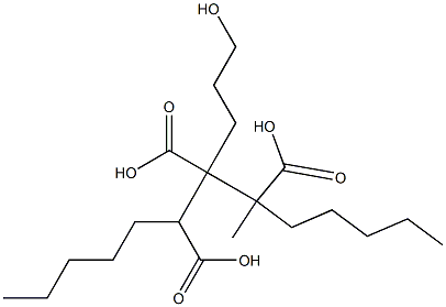 Butane-1,2,3-tricarboxylic acid 2-(3-hydroxypropyl)1,3-dipentyl ester Struktur