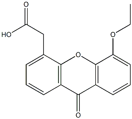 5-Ethoxy-9-oxo-9H-xanthene-4-acetic acid Struktur