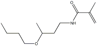 N-(3-Butoxybutyl)methacrylamide Struktur