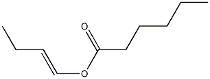 Caproic acid 1-butenyl ester Struktur