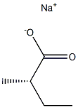 (2S)-2-Methylbutyric acid sodium salt Struktur