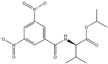 (2R)-2-[(3,5-Dinitrobenzoyl)amino]-3-methylbutanoic acid isopropyl ester Struktur