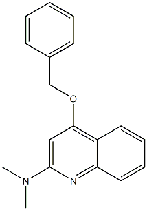 N,N-Dimethyl-4-(benzyloxy)-2-quinolinamine Struktur