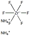 Ammonium hexafluorozirconate(IV) Struktur