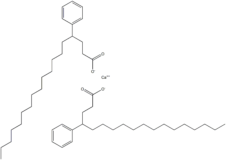 Bis(4-phenylstearic acid)calcium salt Struktur