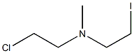 N-(2-Chloroethyl)-N-(2-iodoethyl)-N-methylamine Struktur