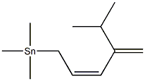 [(2Z)-4-Isopropyl-2,4-pentadienyl]trimethylstannane Struktur