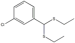 3-Chlorobenzaldehyde diethyldithioacetal Struktur