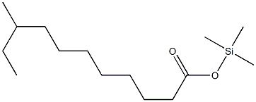 9-Methylundecanoic acid trimethylsilyl ester Struktur