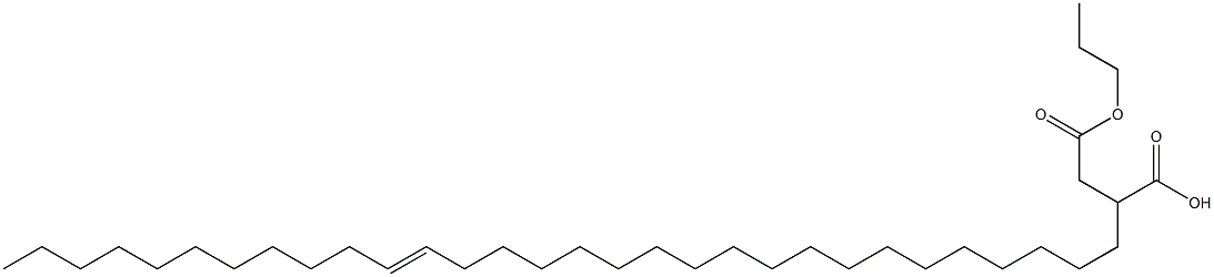 2-(19-Triacontenyl)succinic acid 1-hydrogen 4-propyl ester Struktur