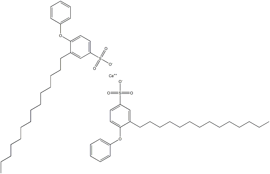 Bis(4-phenoxy-3-tetradecylbenzenesulfonic acid)calcium salt Struktur