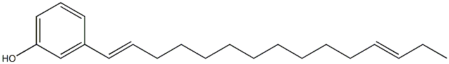 3-(1,12-Pentadecadienyl)phenol Struktur