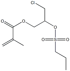 1-Chloromethyl-2-(methacryloyloxy)ethyl 1-propanesulfonate Struktur