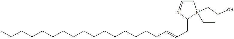 1-Ethyl-1-(2-hydroxyethyl)-2-(2-nonadecenyl)-3-imidazoline-1-ium Struktur