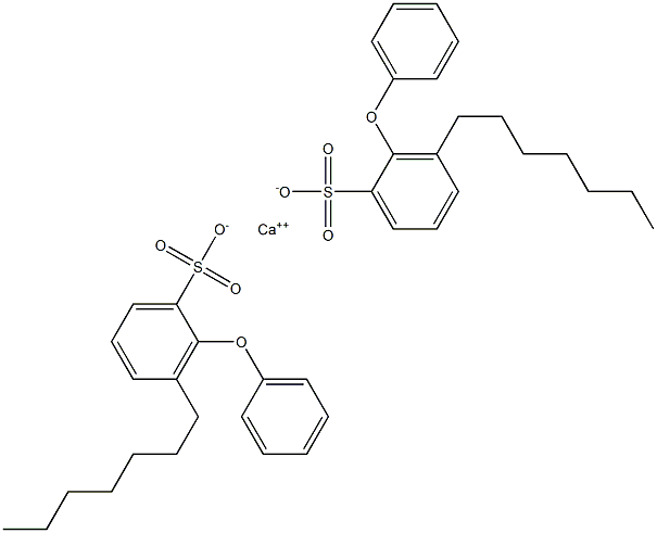 Bis(3-heptyl-2-phenoxybenzenesulfonic acid)calcium salt Struktur