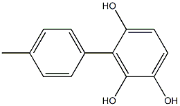 3-(4-Methylphenyl)benzene-1,2,4-triol Struktur