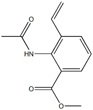 2-Acetylamino-3-ethenylbenzoic acid methyl ester Struktur