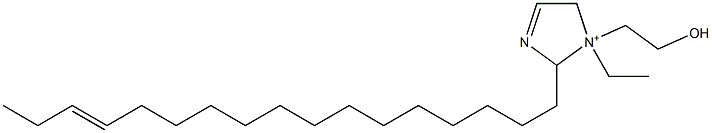 1-Ethyl-2-(14-heptadecenyl)-1-(2-hydroxyethyl)-3-imidazoline-1-ium Struktur