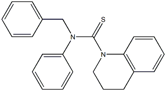 N-Benzyl-N-phenyl-1,2,3,4-tetrahydroquinoline-1-carbothioamide Struktur