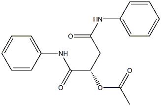 [S,(+)]-2-(Acetyloxy)-N,N'-diphenylsuccinamide Struktur