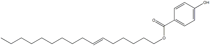 4-Hydroxybenzoic acid 6-hexadecenyl ester Struktur