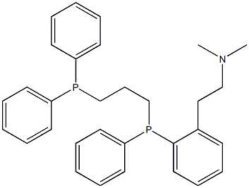 2-[2-(Dimethylamino)ethyl]trimethylenebis(diphenylphosphine) Struktur