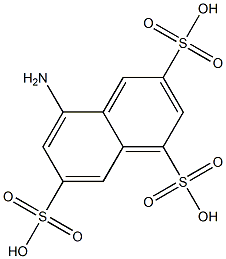 5-Amino-1,3,7-naphthalenetrisulfonic acid Struktur