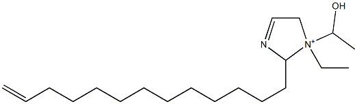 1-Ethyl-1-(1-hydroxyethyl)-2-(12-tridecenyl)-3-imidazoline-1-ium Struktur