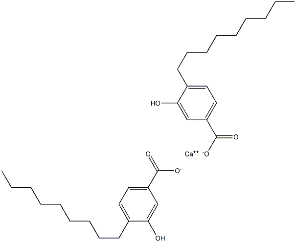 Bis(4-nonyl-3-hydroxybenzoic acid)calcium salt Struktur