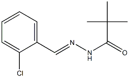 N'-(2-Chlorobenzylidene)-2,2-dimethylpropanoic acid hydrazide Struktur