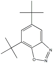 5,7-Bis(1,1-dimethylethyl)-1,2,3-benzoxadiazole Struktur