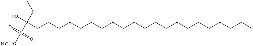 3-Hydroxytetracosane-3-sulfonic acid sodium salt Struktur