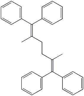 1,1,6,6-Tetraphenyl-2,5-dimethyl-1,5-hexadiene Struktur