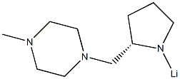 1-[[(2S)-1-Lithio-2-pyrrolidinyl]methyl]-4-methylpiperazine Struktur