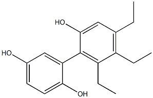 4',5',6'-Triethyl-1,1'-biphenyl-2,2',5-triol Struktur