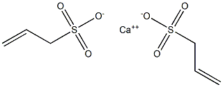 Bis(2-propene-1-sulfonic acid)calcium salt Struktur