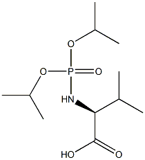 N-(Diisopropoxyphosphinyl)valine Struktur