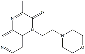 3-Methyl-1-(2-morpholinoethyl)pyrido[3,4-b]pyrazin-2(1H)-one Struktur