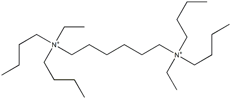 N,N,N',N'-Tetrabutyl-N,N'-diethyl-1,6-hexanediaminium Struktur