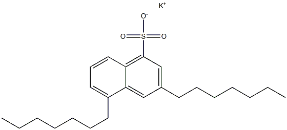 3,5-Diheptyl-1-naphthalenesulfonic acid potassium salt Struktur