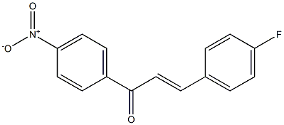 (2E)-3-(4-Fluorophenyl)-1-(4-nitrophenyl)-2-propen-1-one Struktur