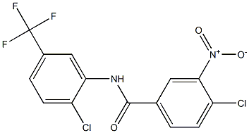 3-Nitro-4,2'-dichloro-5'-(trifluoromethyl)benzanilide Struktur