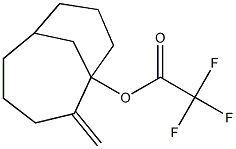 Trifluoroacetic acid 2-methylenebicyclo[4.3.1]decan-1-yl ester Struktur