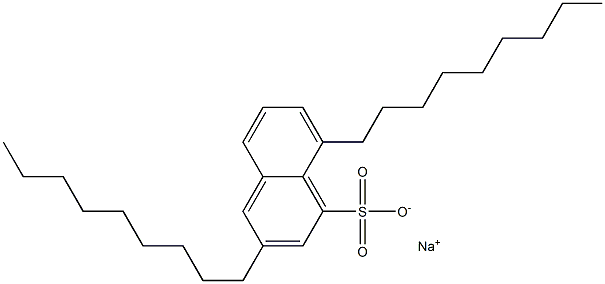 3,8-Dinonyl-1-naphthalenesulfonic acid sodium salt Struktur