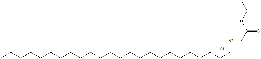 N-Ethoxycarbonylmethyl-N,N-dimethyltetracosylammonium chloride Struktur