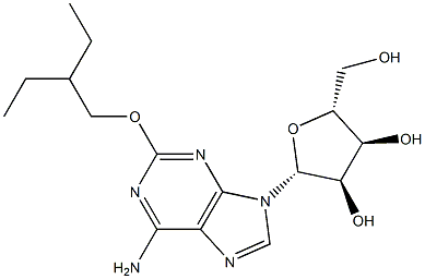 2-(2-Ethylbutoxy)adenosine Struktur