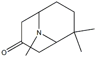 6,6,9-Trimethyl-9-azabicyclo[3.3.1]nonan-3-one Struktur