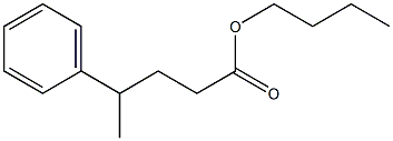 4-Phenylpentanoic acid butyl ester Struktur