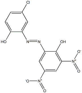 5-Chloro-2,2'-dihydroxy-3',5'-dinitroazobenzene Struktur