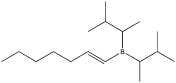 [(E)-1-Heptenyl]bis(3-methylbutan-2-yl)borane Struktur